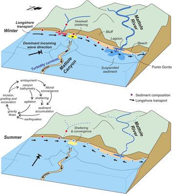 Evidence for littoral convergence and sediment delivery to Mattole submarine canyon, Northern California